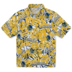 Golden State Warriors Hawaiian Shirt – Hibiscus Overlay