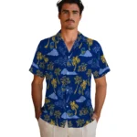 Golden State Warriors Hawaiian Shirt – Palm And Clouds