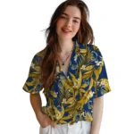 Golden State Warriors Hawaiian Shirt – Palm Leaves