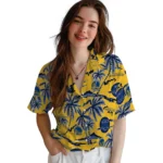 Golden State Warriors Hawaiian Shirt – Palm Sunset