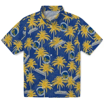 golden state warriors palm grove blue hawaiian shirts best selling