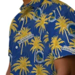 Golden State Warriors Hawaiian Shirt – Palm Tree Motif