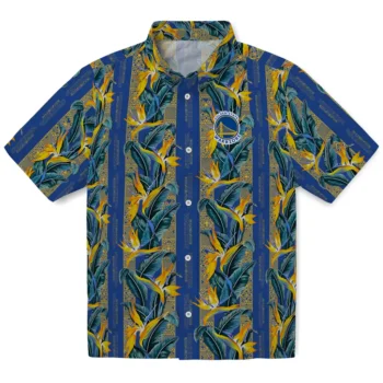 golden state warriors paradise vines blue hawaiian shirts best selling