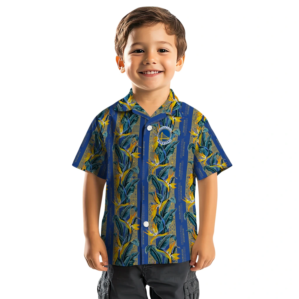 Golden State Warriors Hawaiian Shirt - Paradise Vines golden state warriors paradise vines blue hawaiian shirts top rated