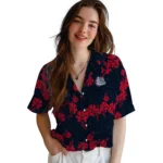 Gonzaga Bulldogs Hawaiian Shirt – 50th State Flower