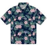 Gonzaga Bulldogs Hawaiian Shirt – Flamingo and Hibiscus