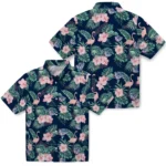 Gonzaga Bulldogs Hawaiian Shirt – Flamingo and Hibiscus
