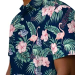 Gonzaga Bulldogs Hawaiian Shirt – Flamingo and Hibiscus
