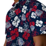 Gonzaga Bulldogs Hawaiian Shirt – Hibiscus Flower Design