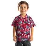 Gonzaga Bulldogs Hawaiian Shirt – Hibiscus Overlay