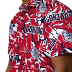 Gonzaga Bulldogs Hawaiian Shirt – Hibiscus Overlay
