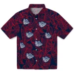 Gonzaga Bulldogs Hawaiian Shirt – Leaf Outline