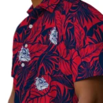 Gonzaga Bulldogs Hawaiian Shirt – Monstera Layer