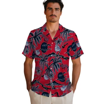 gonzaga bulldogs palm sunset hawaiian shirts fashion forward