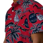 Gonzaga Bulldogs Hawaiian Shirt – Palm Sunset