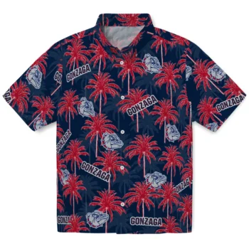 gonzaga bulldogs palm grove blue hawaiian shirts best selling