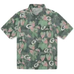 Green Bay Packers Hawaiian Shirt – Anthurium Overlay