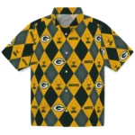 Green Bay Packers Hawaiian Shirt – Golfing Plaid
