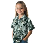 Green Bay Packers Hawaiian Shirt – Hibiscus Arrangement
