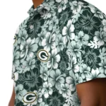 Green Bay Packers Hawaiian Shirt – Hibiscus Blooms