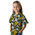 Green Bay Packers Hawaiian Shirt – Hibiscus Flower Design