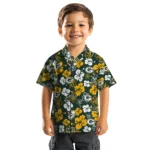Green Bay Packers Hawaiian Shirt – Hibiscus Flower Design