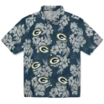 Green Bay Packers Hawaiian Shirt – Hibiscus Flowers