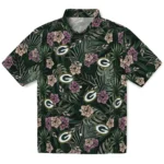 Green Bay Packers Hawaiian Shirt – Hibiscus Leaves Pattern