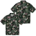 Green Bay Packers Hawaiian Shirt – Hibiscus Leaves Pattern