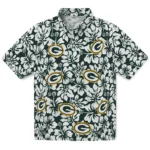 Green Bay Packers Hawaiian Shirt – Hibiscus Motif