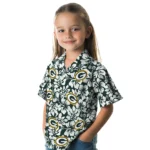 Green Bay Packers Hawaiian Shirt – Hibiscus Motif