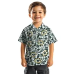 Green Bay Packers Hawaiian Shirt – Hibiscus Motif