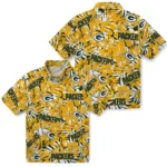 Green Bay Packers Hawaiian Shirt – Hibiscus Overlay