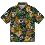 Green Bay Packers Hawaiian Shirt – Hibiscus Tiki Jungle