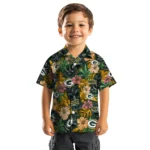 Green Bay Packers Hawaiian Shirt – Hibiscus Tiki Jungle