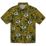 Green Bay Packers Hawaiian Shirt – Leaf Outline