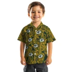 Green Bay Packers Hawaiian Shirt – Leaf Outline
