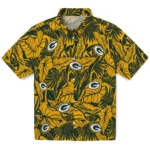 Green Bay Packers Hawaiian Shirt – Monstera Layer
