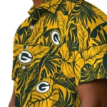 Green Bay Packers Hawaiian Shirt – Monstera Layer