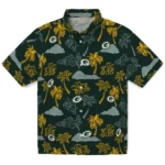 Green Bay Packers Hawaiian Shirt – Palm And Clouds