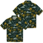 Green Bay Packers Hawaiian Shirt – Palm And Clouds