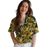 Green Bay Packers Hawaiian Shirt – Palm Leaves