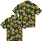 Green Bay Packers Hawaiian Shirt – Palm Tree Motif