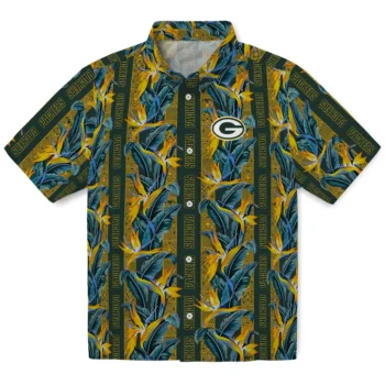 green bay packers paradise vines green hawaiian shirts best selling