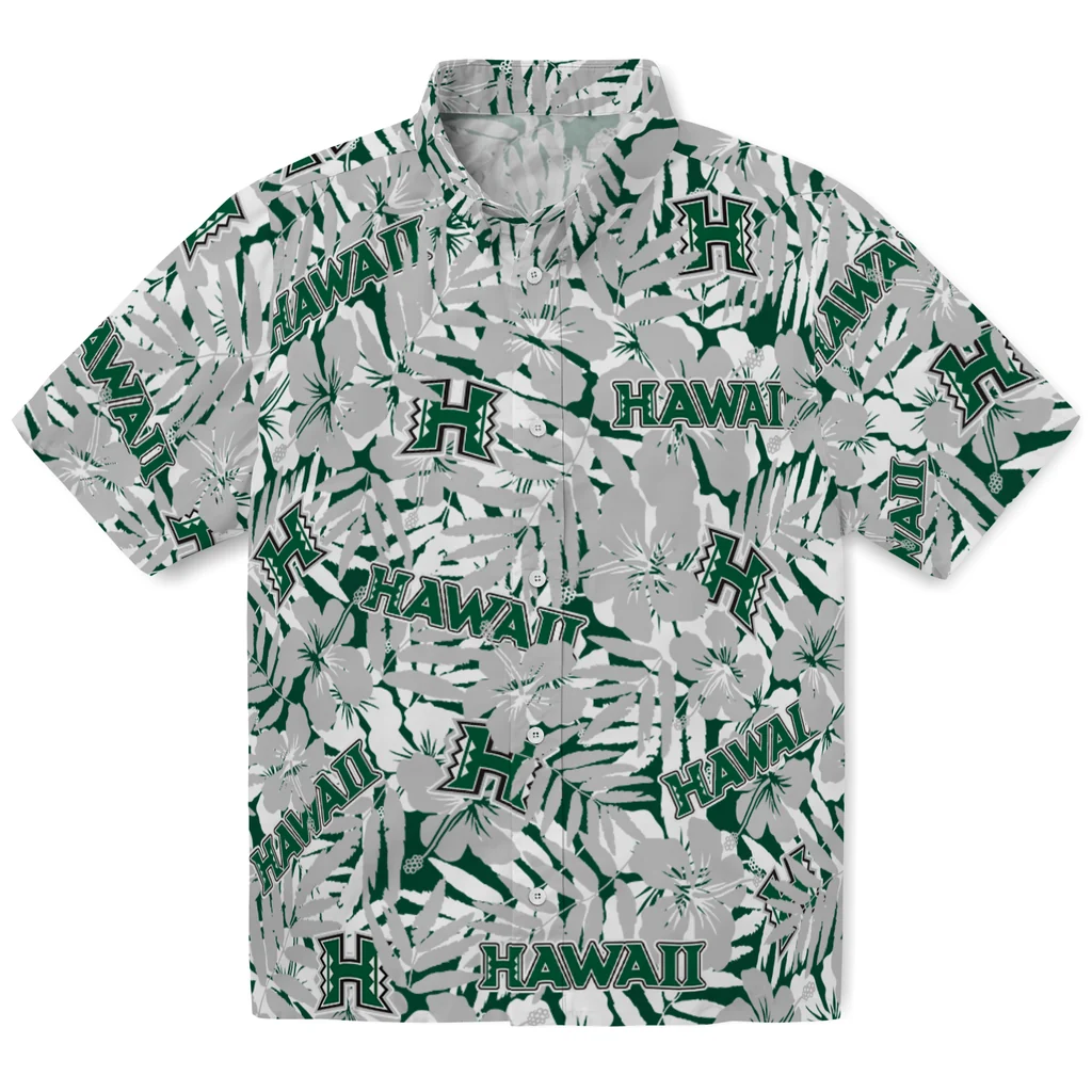 Hawaii Rainbow Warriors Hawaiian Shirt - Hibiscus Overlay hawaii rainbow warriors hibiscus overlay hawaiian shirts best selling