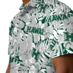 Hawaii Rainbow Warriors Hawaiian Shirt – Hibiscus Overlay