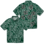 Hawaii Rainbow Warriors Hawaiian Shirt – Leaf Outline
