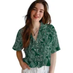 Hawaii Rainbow Warriors Hawaiian Shirt – Leaf Outline