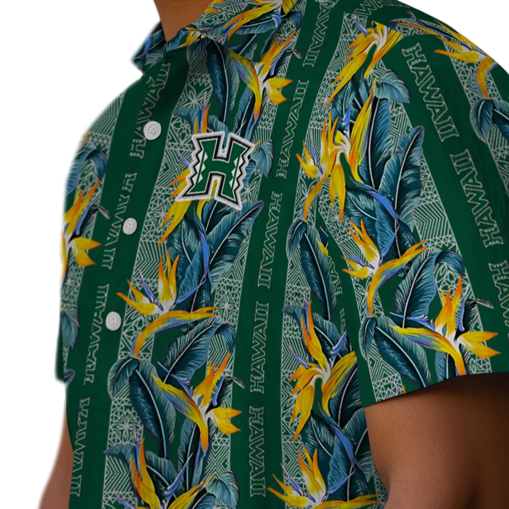 Hawaii Rainbow Warriors Hawaiian Shirt - Paradise Vines hawaii rainbow warriors paradise vines green hawaiian shirts trendy