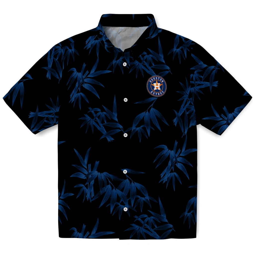 Houston Astros Hawaiian Shirt - Bamboo Branches houston astros bamboo branches blue black hawaiian shirts best selling